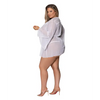 Modern Romance Flowing Short Robe White 2X - Lingerie - Plus/Queen - Packaged