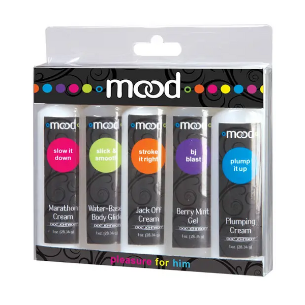 Mood Lube Pleasure for Him - Asst. Pack of 5 - Lubricants