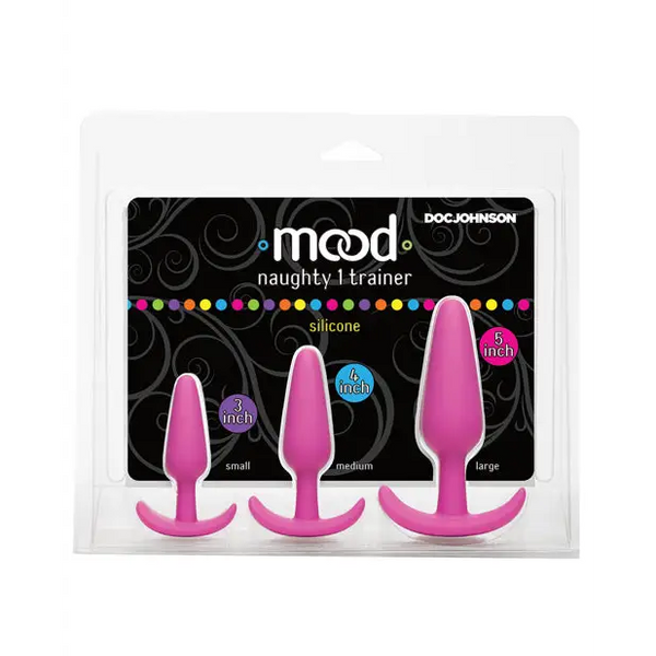 Mood Naughty 1 Anal Trainer Set - Pink Set of 3 - Anal Products