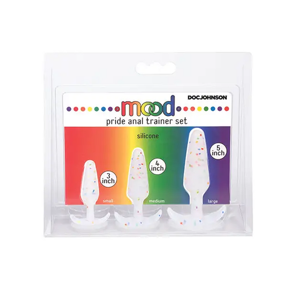 Mood Pride Anal Trainer Set - Multi Colored Set of 3 - Anal Products