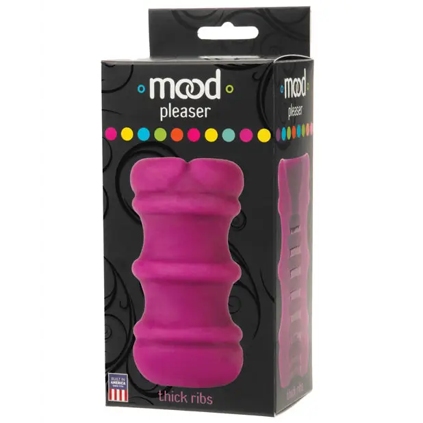 Mood Ultraskyn Thick Ribbed Stroker - Purple - Dolls & Masturbators