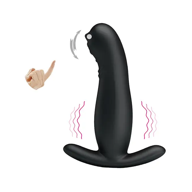 Mr. Play Rolling Bead Prostate Massager - Black - Anal Products