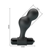 Mr. Play Silicone Anal Vibro Plug - Black - Anal Products