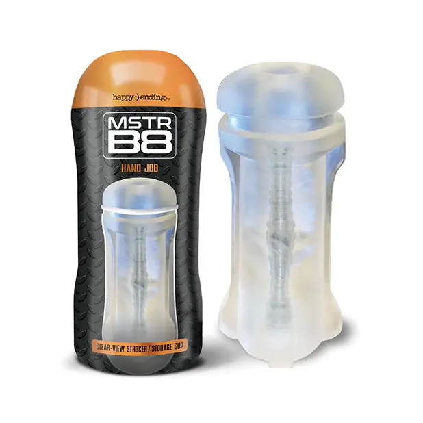 MSTR B8 Clear View Stroker - Clear - Dolls & Masturbators