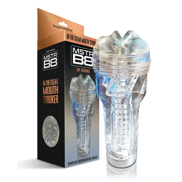 MSTR B8 In the Clear Mouth Stroker - Clear - Dolls & Masturbators