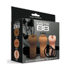 MSTR B8 Stroker Set w/C-Rings - Assorted Pack of 3 - Dolls & Masturbators