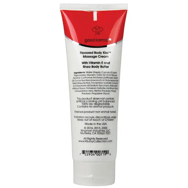 My Joy Collection Flavored Body Kiss - White Cherry - Massage Products