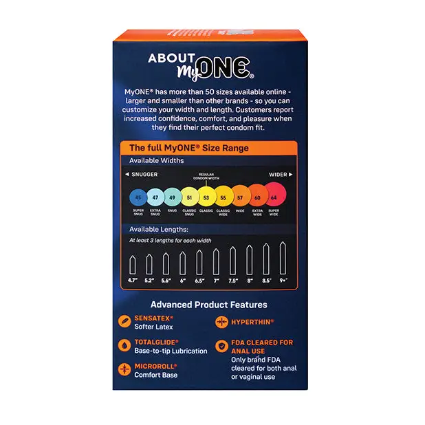 My One Extra Wide Condoms - Pack of 10