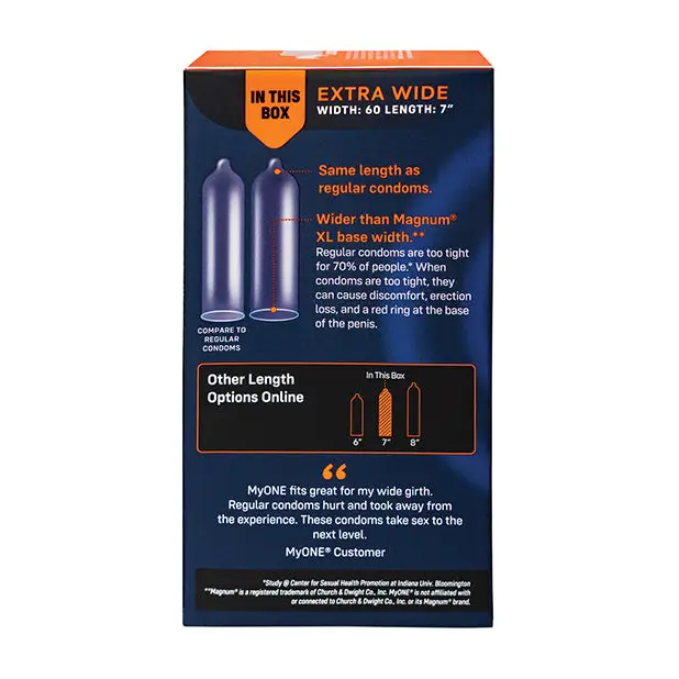 My One Extra Wide Condoms - Pack of 10 - Condoms