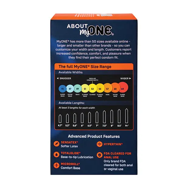 My One Extra Wide & Long Condoms - Pack of 10 - Condoms