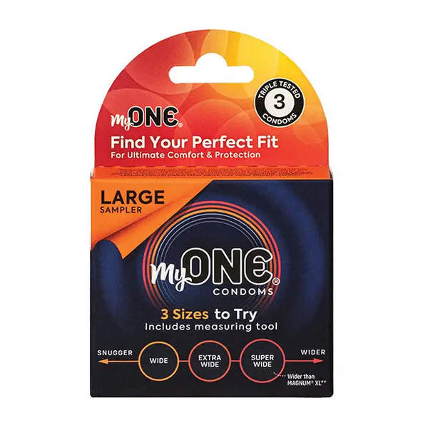 My One Large Sampler Condoms - Pack of 3 - Condoms