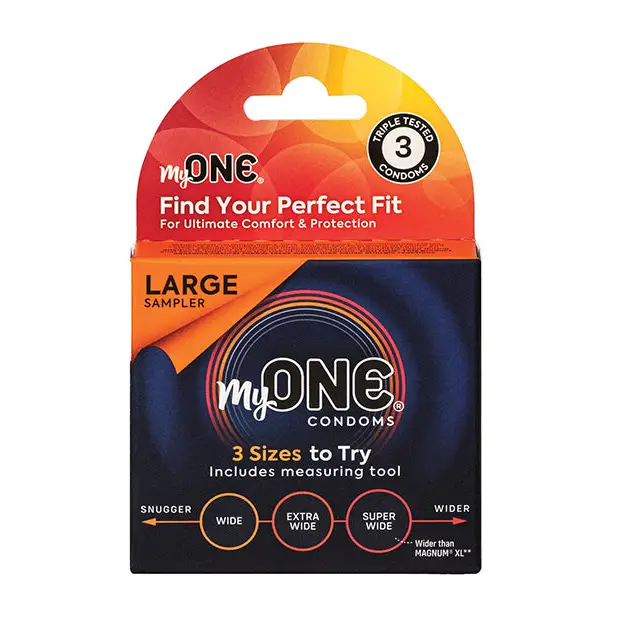 My One Large Sampler Condoms - Pack of 3