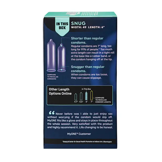 My One Snug Condoms - Pack of 10 - Condoms