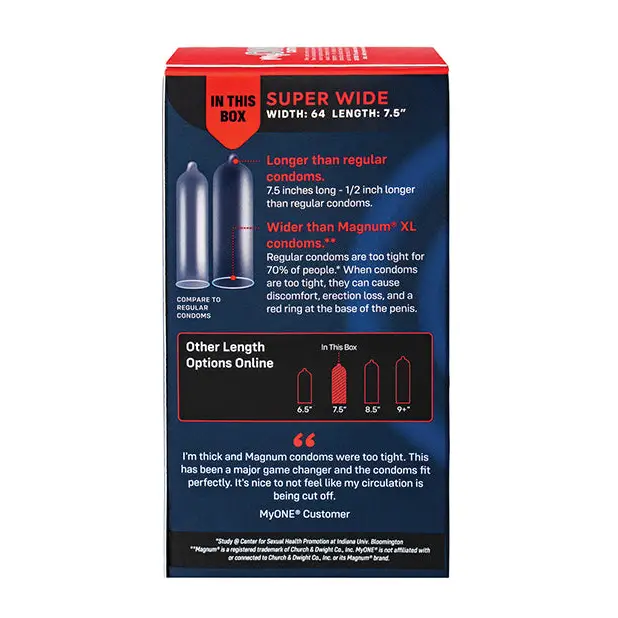 My One Super Wide Condoms - Pack of 10 - Condoms
