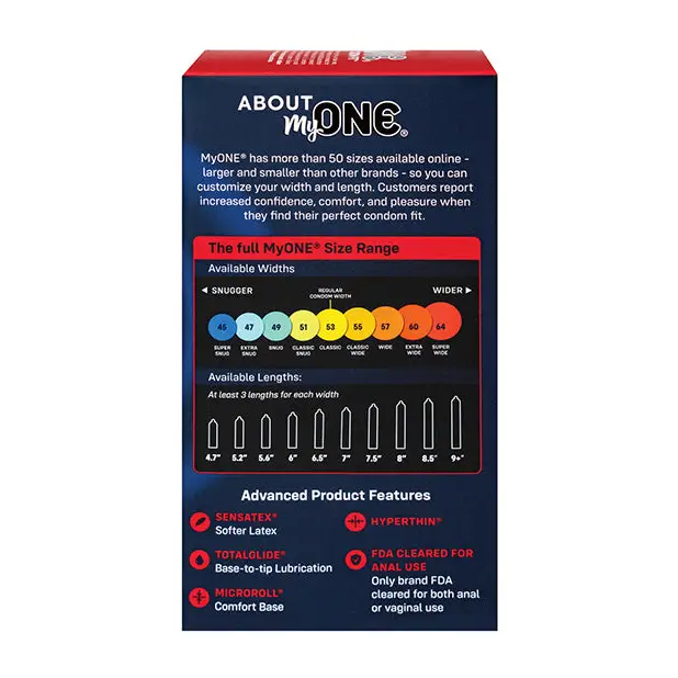 My One Super Wide & Long Condoms - Pack of 10