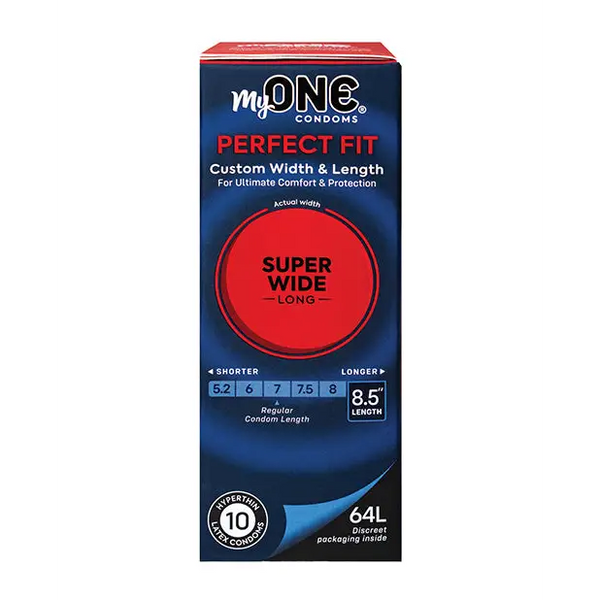 My One Super Wide & Long Condoms - Pack of 10