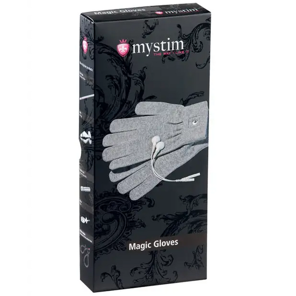 Mystim eStim Magic Gloves - Gray - Stimulators