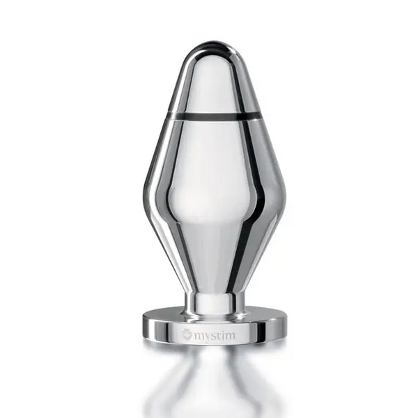 Mystim Little John Buttplug Small Aluminum - Silver - Stimulators