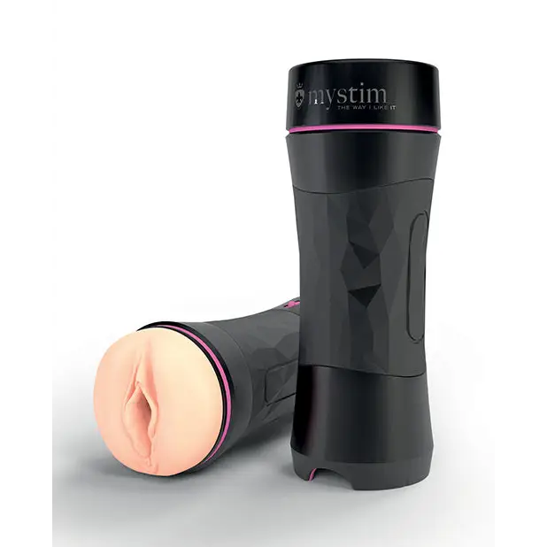 Mystim Oh-Pushme Vagina - Black - Dolls & Masturbators