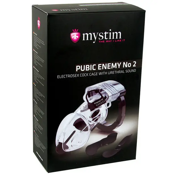 Mystim Pubic Enemy #2 Cock Cage - Clear - Stimulators