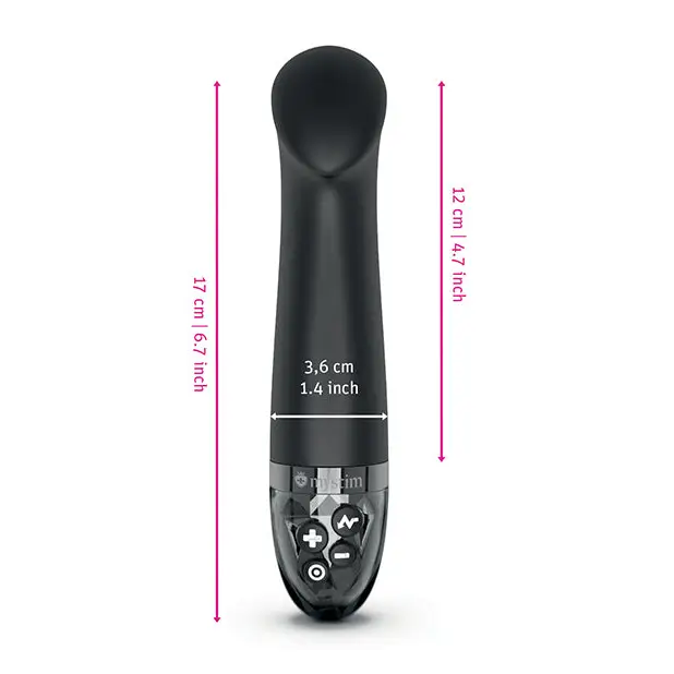 Mystim Right on Ron eStim G Vibrator - Black - Stimulators
