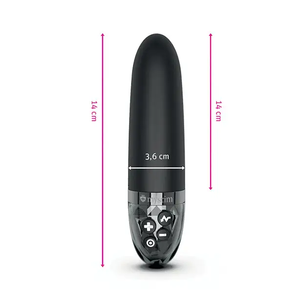 Mystim Sleak Freak eStim Straight Vibrator - Black - Stimulators