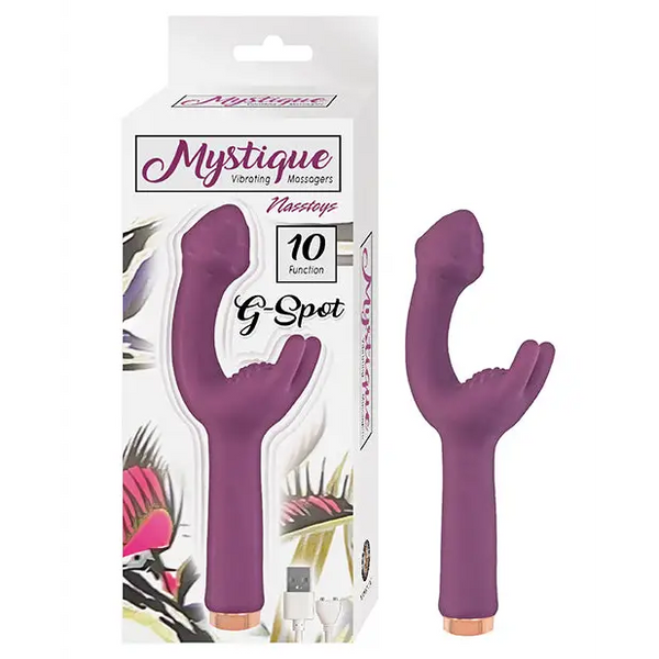 Mystique Vibrating G Spot Massager - Eggplant - Vibrators