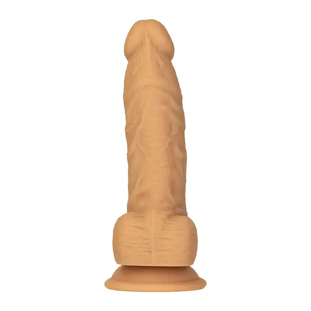 Naked Addiction 8’’ Dual Density Silicone Dildo - Caramel - Dongs & Dildos