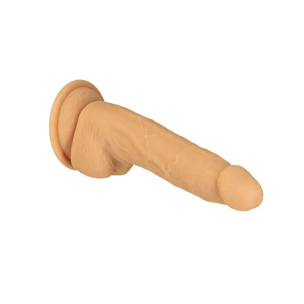 Naked Addiction 8’’ Dual Density Silicone Dildo - Caramel - Dongs & Dildos