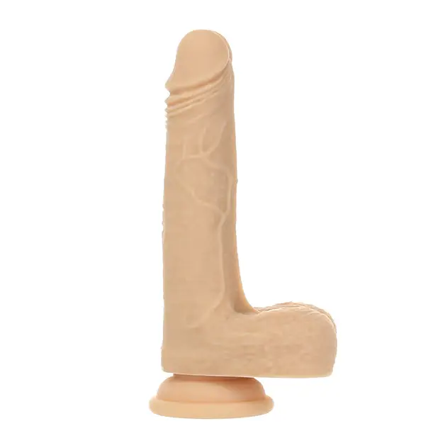 Naked Addiction The Freak 7.5’’ Rotating & Thrusting Vibrating Dong - Ivory - Dongs & Dildos