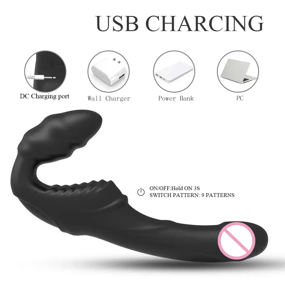 NANA Luxury Wireless Remote Vibrator - Black