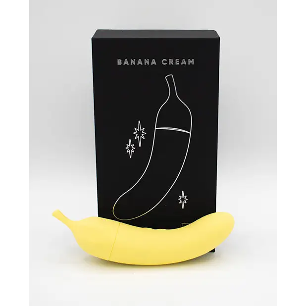 Natalie’s Toy Box Banana Cream Air Pulse & G-Spot Vibrator - Yellow - Stimulators