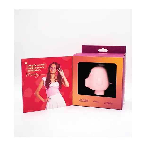 Natalie’s Toy Box Kawaii Kiss Clit Flicker & Air Stimulator - Pink - Stimulators
