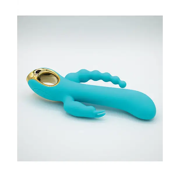 Natalie’s Toy Box Mighty Magic Clit G-Spot & Anal Vibrator - Aqua - Vibrators