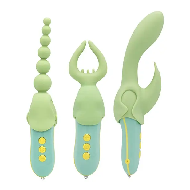 Natalie’s Toy Box Pleasure Hunter 3 Pc Kit - Mint - Vibrators