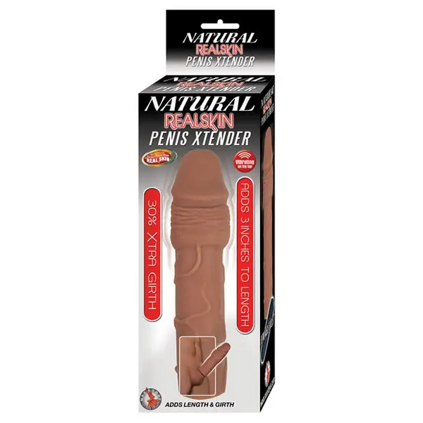 Natural Realskin Penis Extender - Brown - Penis Enhancement