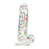 Naughty Bits I Love Dick Heart Filled Dong - Multicolor - Dongs & Dildos