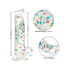 Naughty Bits I Love Dick Heart Filled Dong - Multicolor - Dongs & Dildos