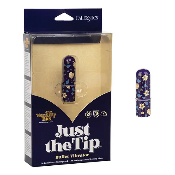 Naughty Bits Just the Tip Bullet Vibrator - Multi Color - Stimulators