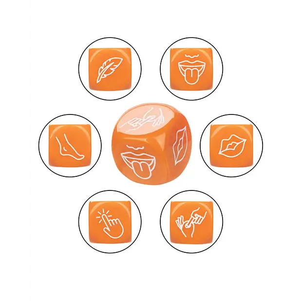 Naughty Bits Roll With It Icon Based Sex Dice - Games for Romance & Couples