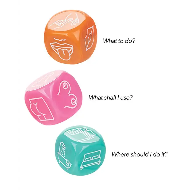 Naughty Bits Roll With It Icon Based Sex Dice - Games for Romance & Couples