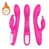 NAUGHTY Rabbit Vibrator with Heating: Triple Pleasure for Women - Other / ROSE RED