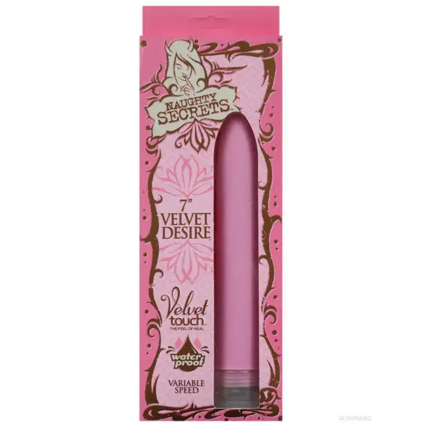 Naughty Secret 7’’ Velvet Desire Waterproof Vibe - Pink - Vibrators