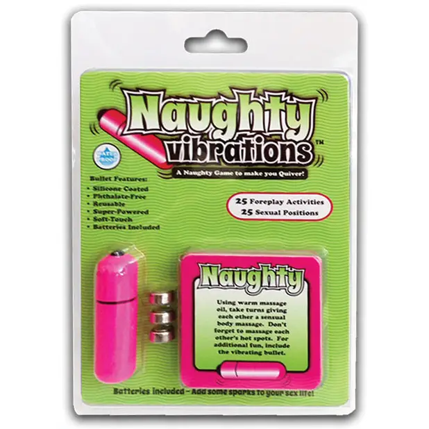 Naughty Vibrations Game w/Bullet - Games for Romance & Couples