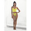 Neon Lace Corset Top w/Ring Accent & Panty Neon Lime MD - Lingerie - Hanging