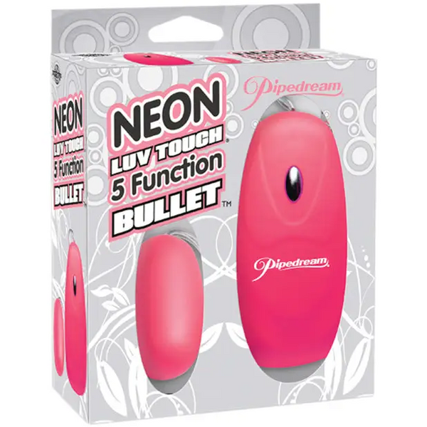 Neon Luv Touch Bullet - 5 Function Pink - Stimulators