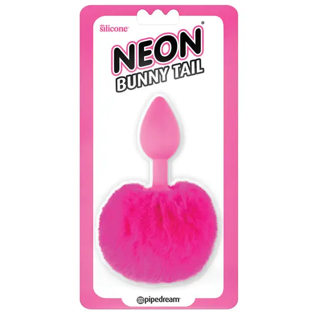 Neon Luv Touch Bunny Tail - Pink