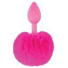 Neon Luv Touch Bunny Tail - Pink