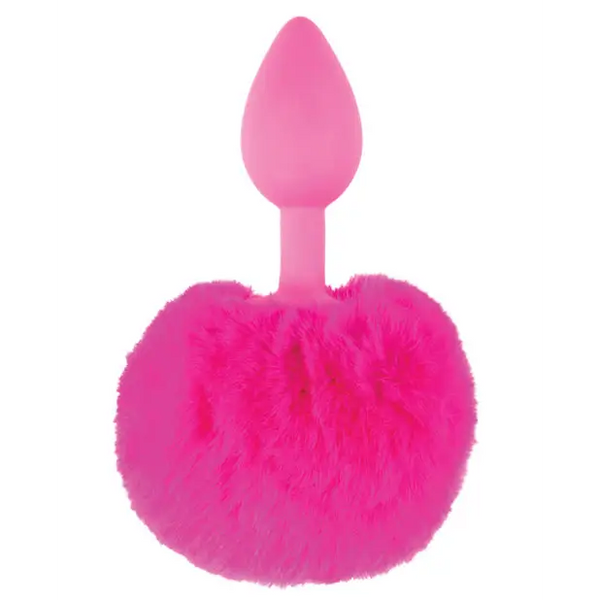 Neon Luv Touch Bunny Tail - Pink