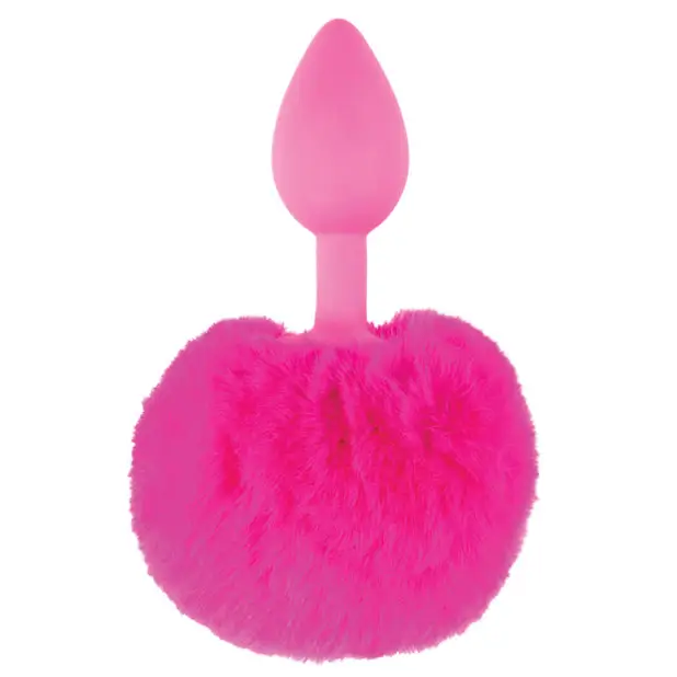 Neon Luv Touch Bunny Tail - Pink